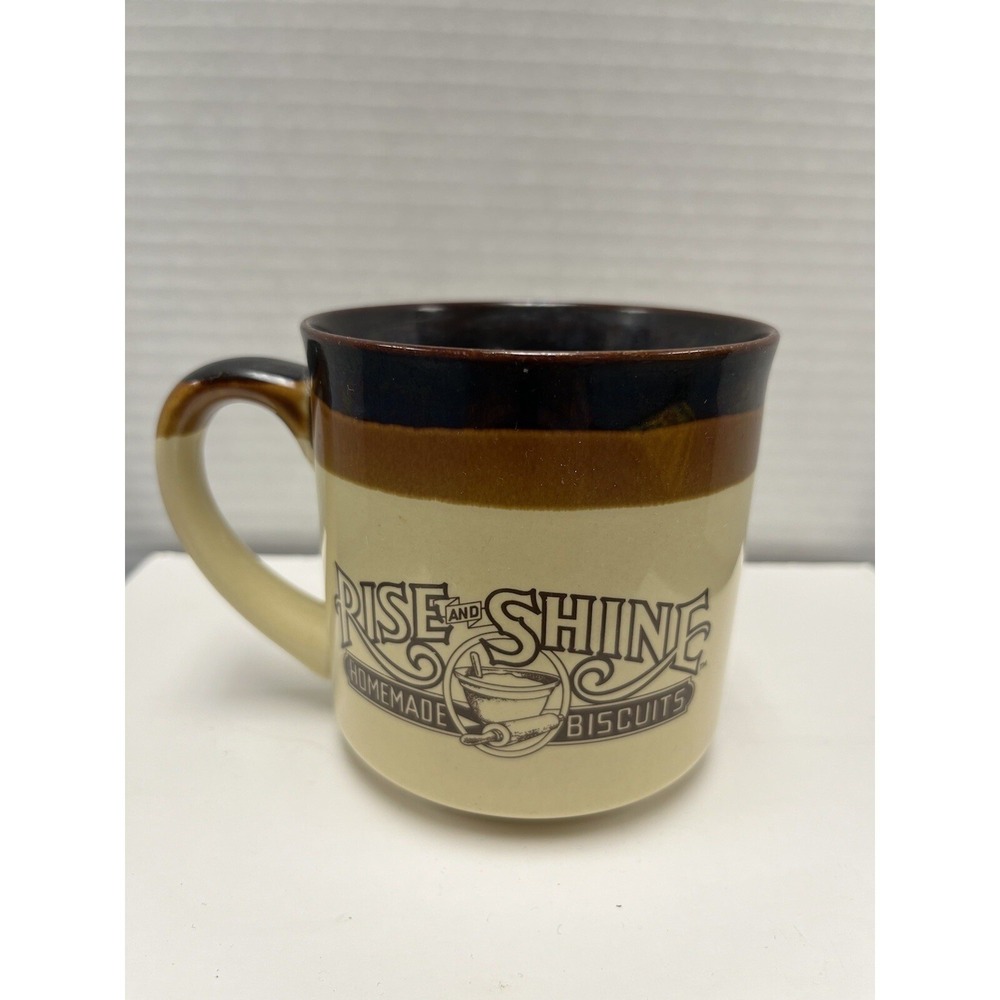 Vintage 1986 Hardee's Rise and‎ Shine Homemade Biscuits Coffee Cup